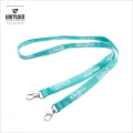 Silk Screen Printing Tube Polyester Lanyard with Double Hooks